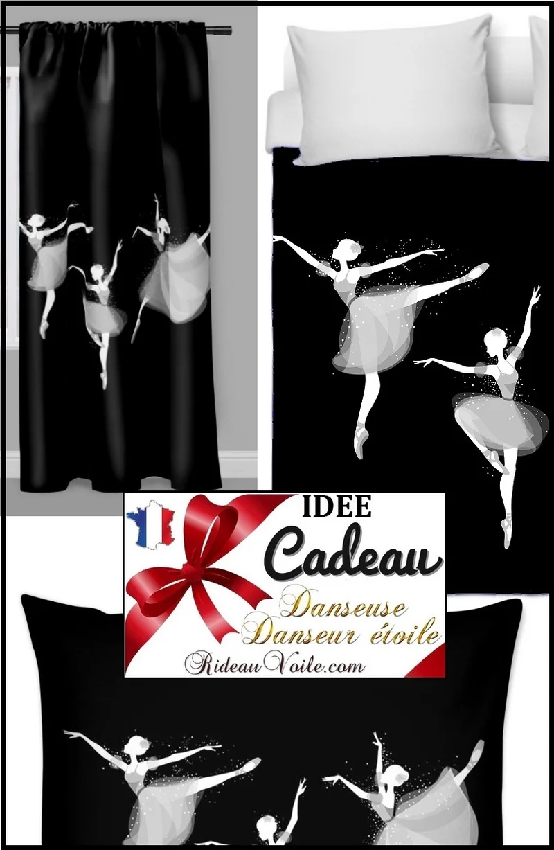 Tissu ameublement mètre Motif imprimé danseuse étoile ballerine Décoration luxe fille