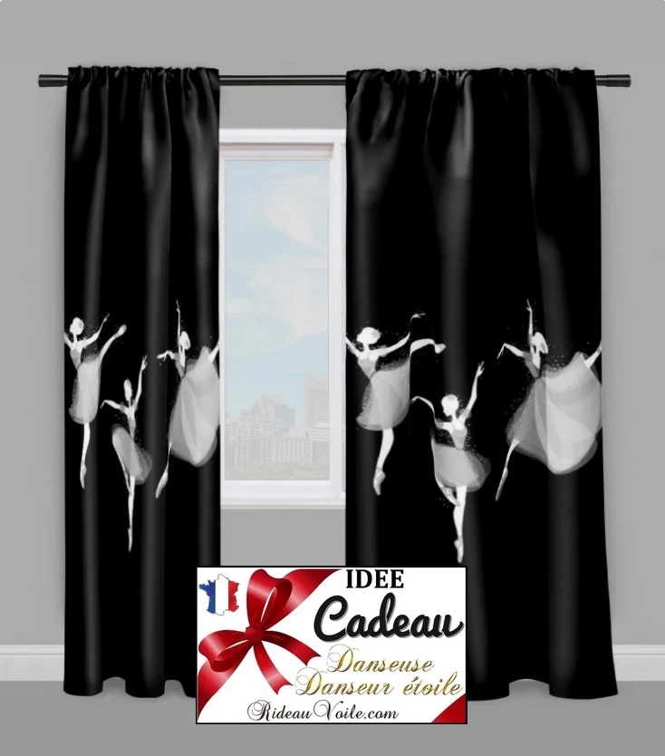 Tissu ameublement mètre Motif imprimé danseuse étoile ballerine Décoration luxe fille