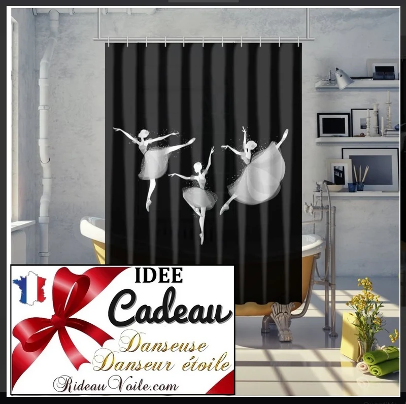 Tissu ameublement mètre Motif imprimé danseuse étoile ballerine Décoration luxe fille