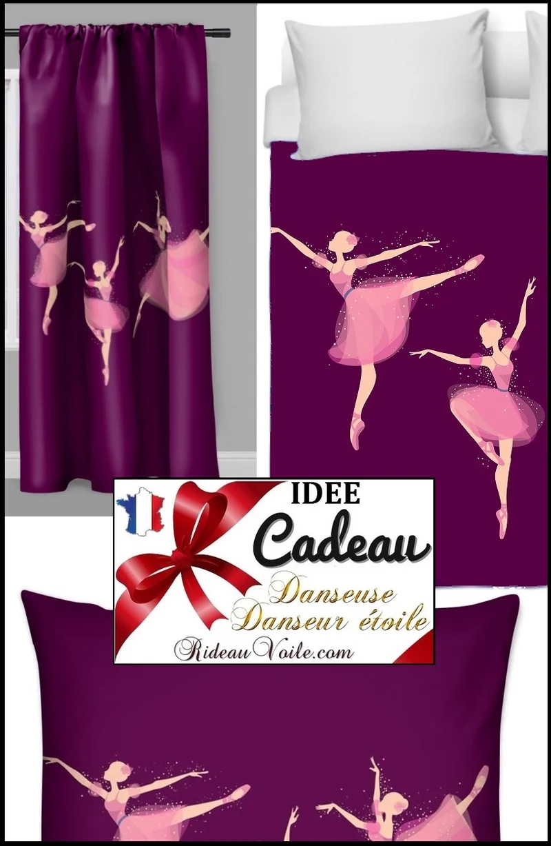 Tissu mètre Motif imprimé danseuse étoile ballerine Décoration chambre luxe enfant