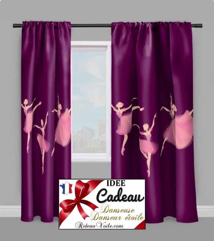 Tissu mètre Motif imprimé danseuse étoile ballerine Décoration chambre luxe enfant