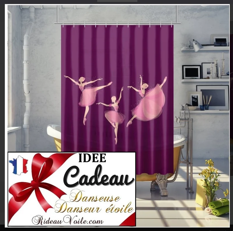 Tissu mètre Motif imprimé danseuse étoile ballerine Décoration chambre luxe enfant
