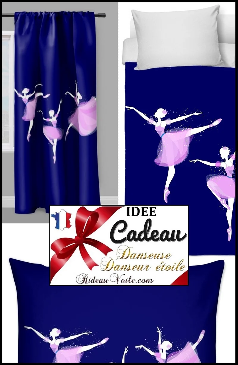 Chambre d'enfant tissu mètre Motif design danseuse étoile ballerine Décoration de luxe