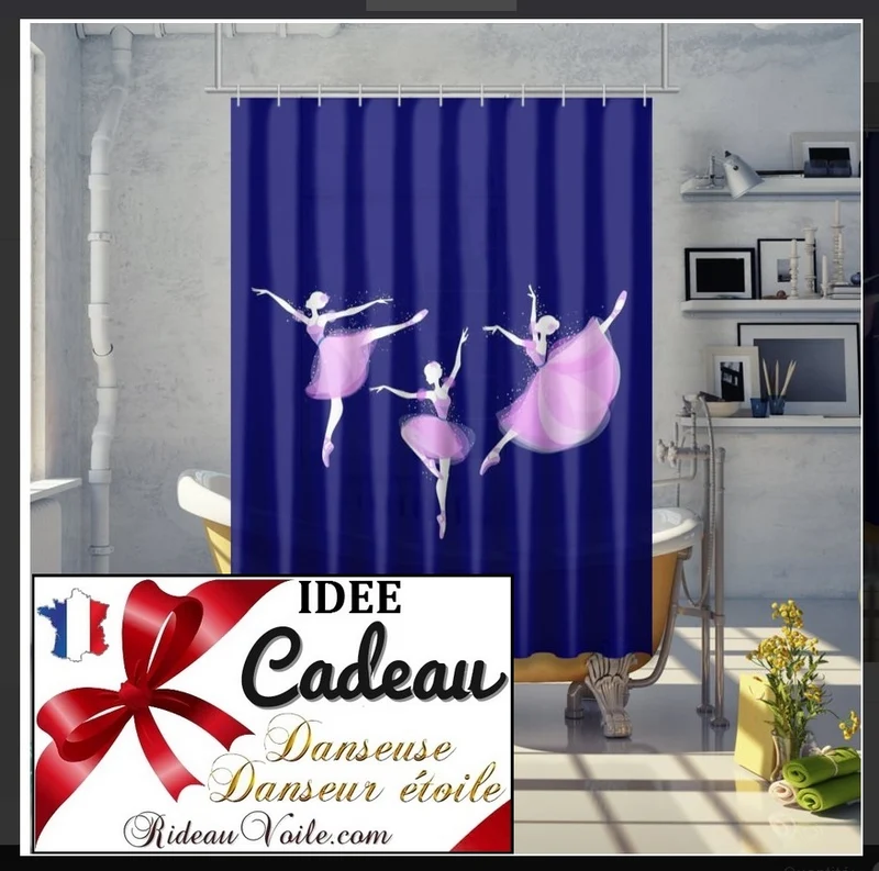 Chambre d'enfant tissu mètre Motif design danseuse étoile ballerine Décoration de luxe