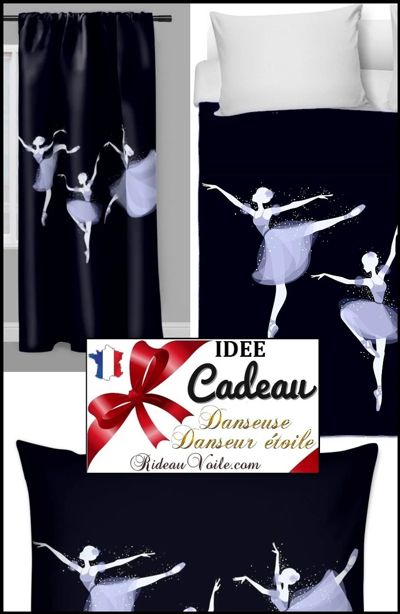 Tissu mètre déco enfant motif imprimé Danseuse ballerine Tende ballerino tessuti
