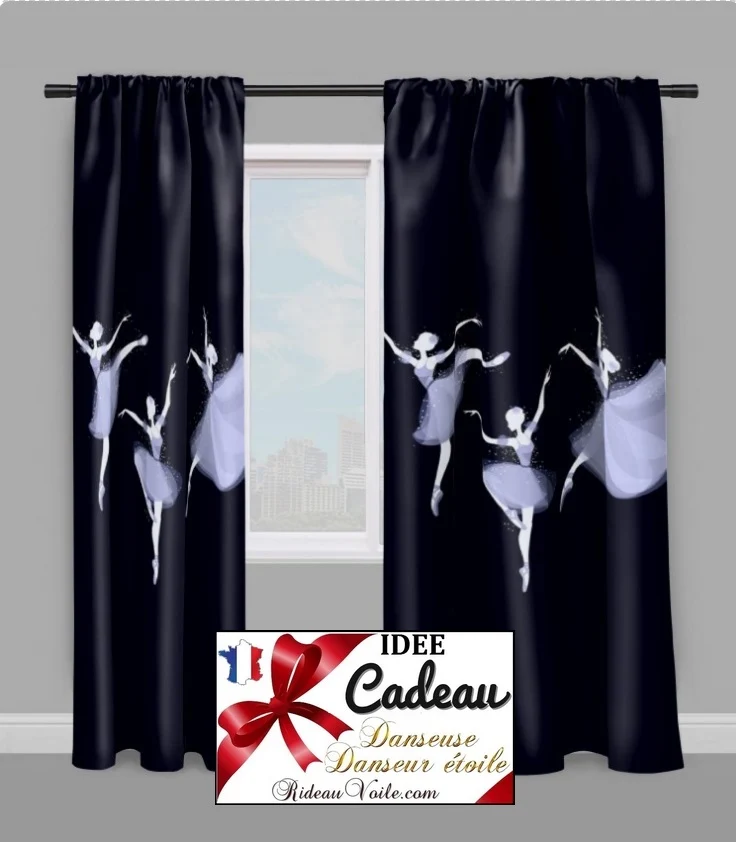 Tissu mètre déco enfant motif imprimé Danseuse ballerine Tende ballerino tessuti