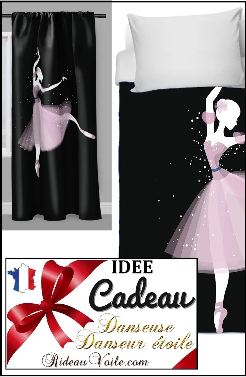 Tissu mètre décoration motif imprimé Danseuse ballerine Tende balletto ballerino tessuti