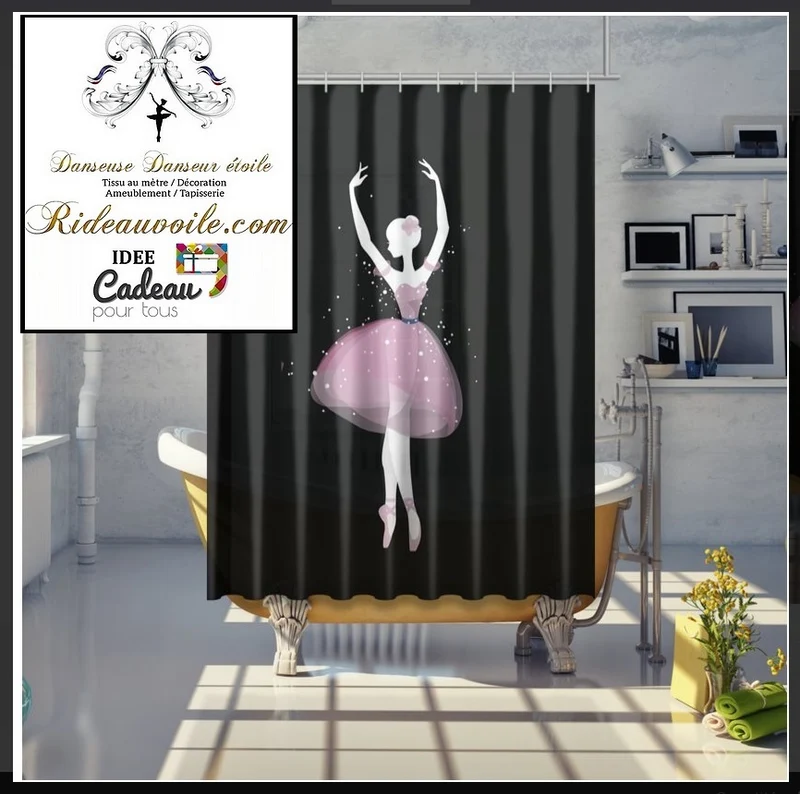 Tissu mètre rideau motif imprimé Danseuse ballerine Tende balletto ballerino tessuti