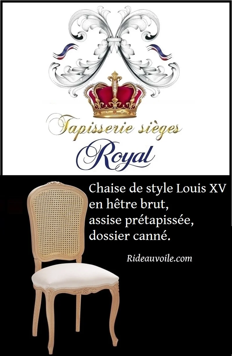 Chaise style Louis XV hêtre brut Dos canné French Louis XV Style Armchairs decorating