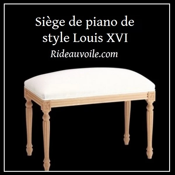 Siège piano style Louis XVI à personnaliser French Louis XVI Style Canape Sofa Settee