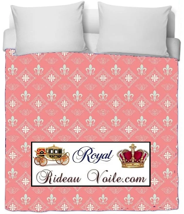 Tissu rideau ameublement au mètre style Empire Victorien Renaissance Fleur de Lys
