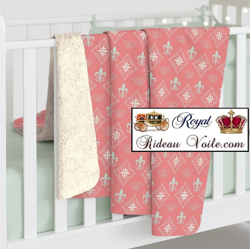 Tissu rideau ameublement au mètre style Empire Victorien Renaissance Fleur de Lys