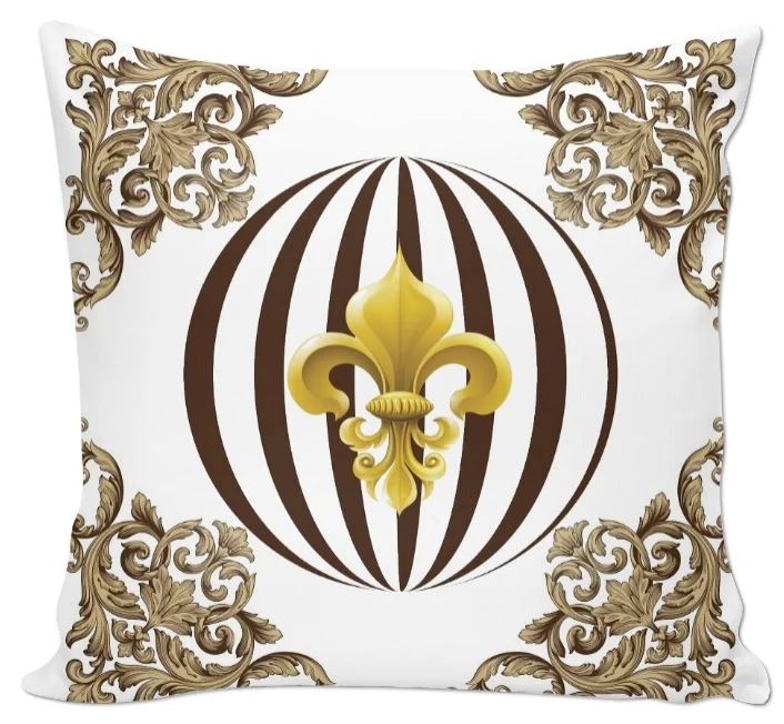 Motif pois rond décoration tissu style Empire au mètre fleur de lys Tessuto dell'Impero