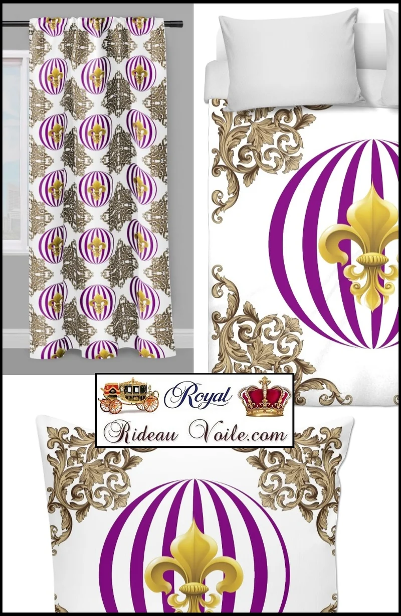 Motif Pois rond décoration intérieure Empire mètre fleur de lys French fabric curtain