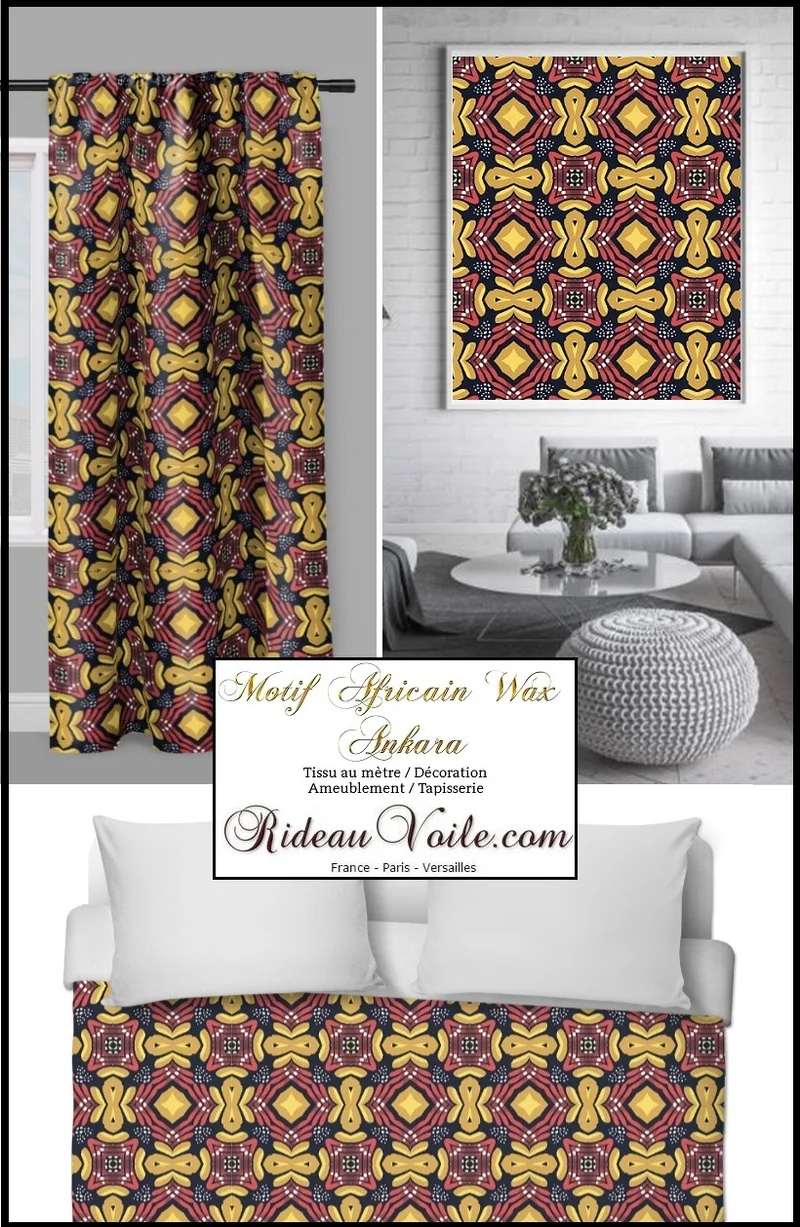 Rideauvoile tendance africaine maison du rideau couette TISSU AFRICAIN au mètre