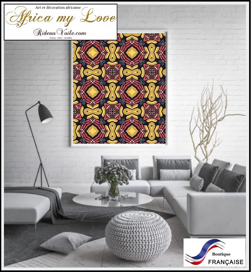 Rideauvoile tendance africaine maison du rideau couette TISSU AFRICAIN au mètre