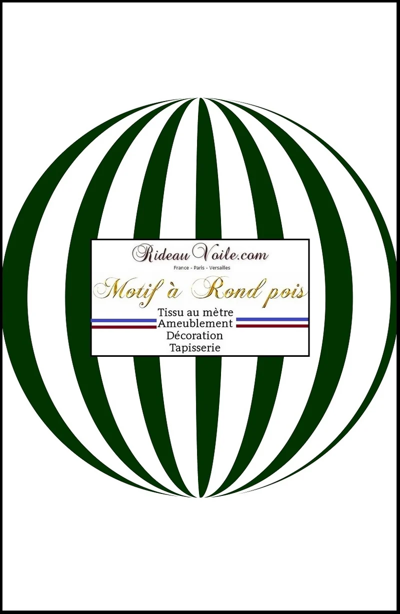 Tissu motif à pois rond vert foncé au mètre rideau décoration