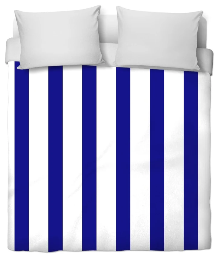 Tissu ameublement motif rayés bleu rayures ligne au mètre rideau couette voilage