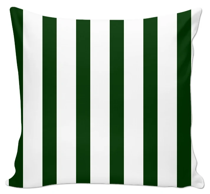 Tissu imprimé motif rayé vert rayure ligne blanc au mètre rideau couette voilage
