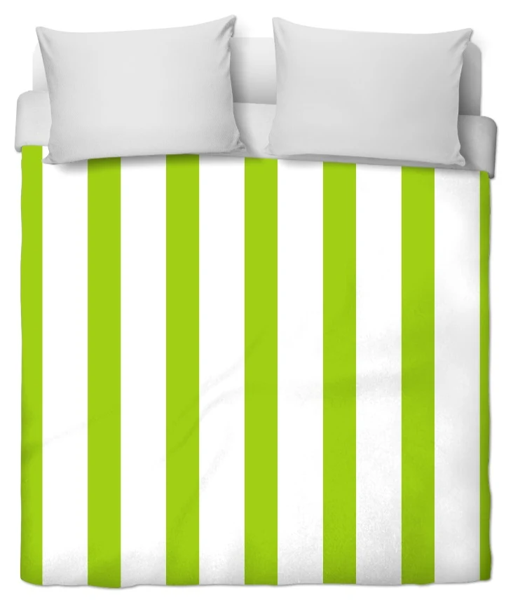 Tissu motif décoration imprimé rayé vert rayure ligne au mètre rideau couette voilage
