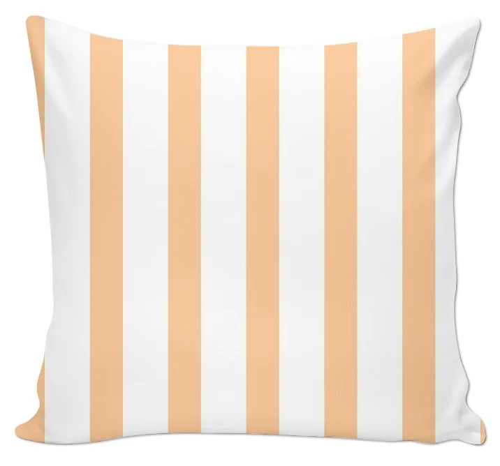 Tissu motif ameublement orange coton rayé rayure au mètre rideau couette voilage