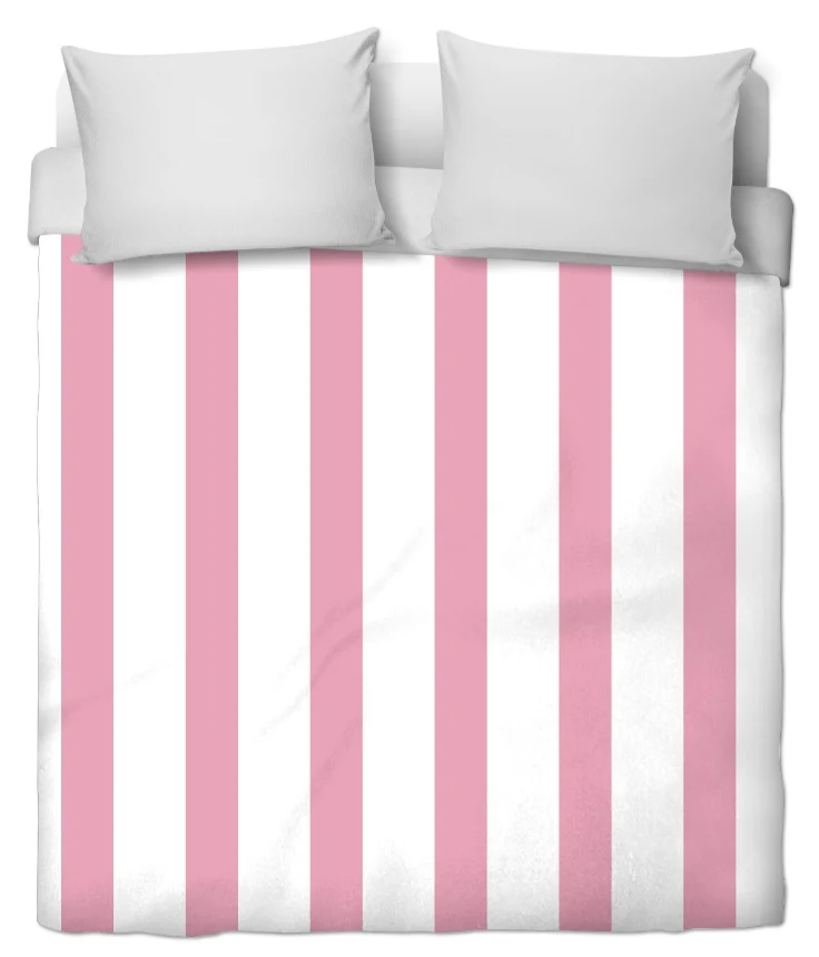 Tissu ameublement rayé motifs rayures rose au mètre rideau couette fauteuil sièges