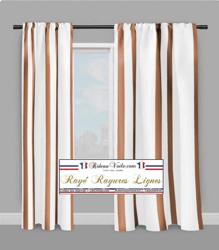 Tissus ameublement à lignes rayés rayures, rayé, rideau couette voilage rayure au mètre