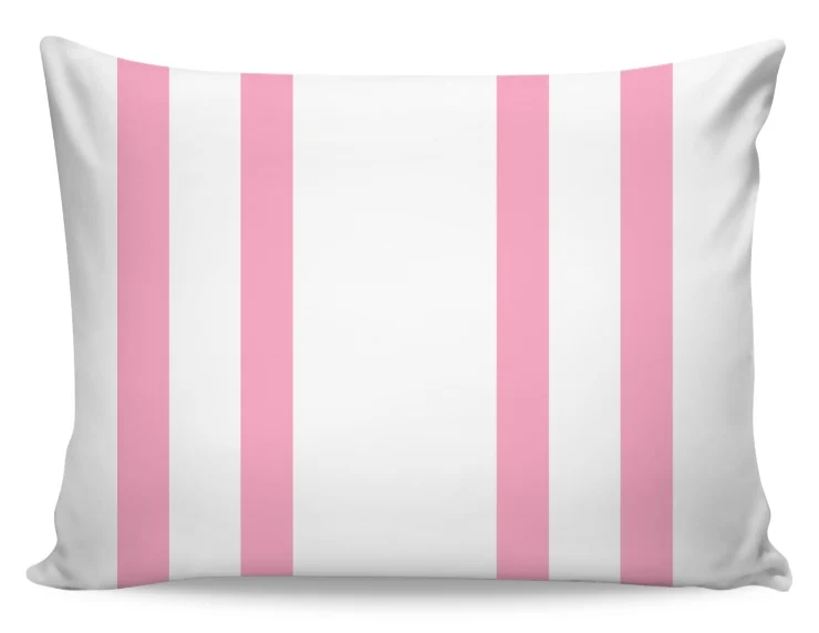 Tissu ameublement velours coton rayé motif rayures ligne rose au mètre rideau couette