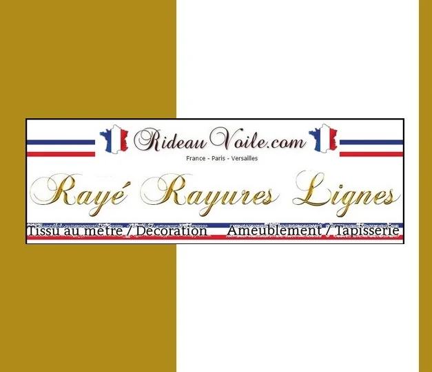 Tissu rayé rayures verticales lignes vert au mètre rideau couette voilage tapisserie déco
