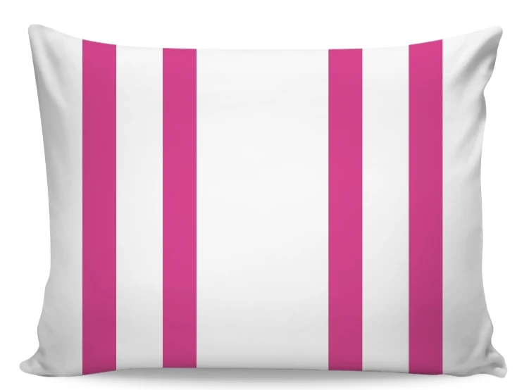 Tissu ameublement rayé velours lin toile rayures lignes rose fushia mètre rideau