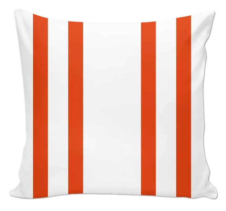 Tendance déco rayé rayures tissu à lignes rouge au mètre rideau tapisserie literie