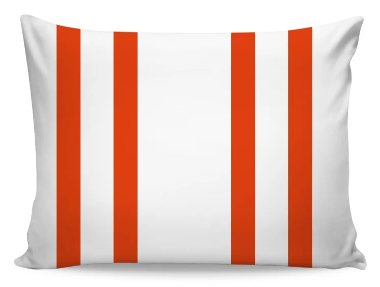 Tendance déco rayé rayures tissu à lignes rouge au mètre rideau tapisserie literie