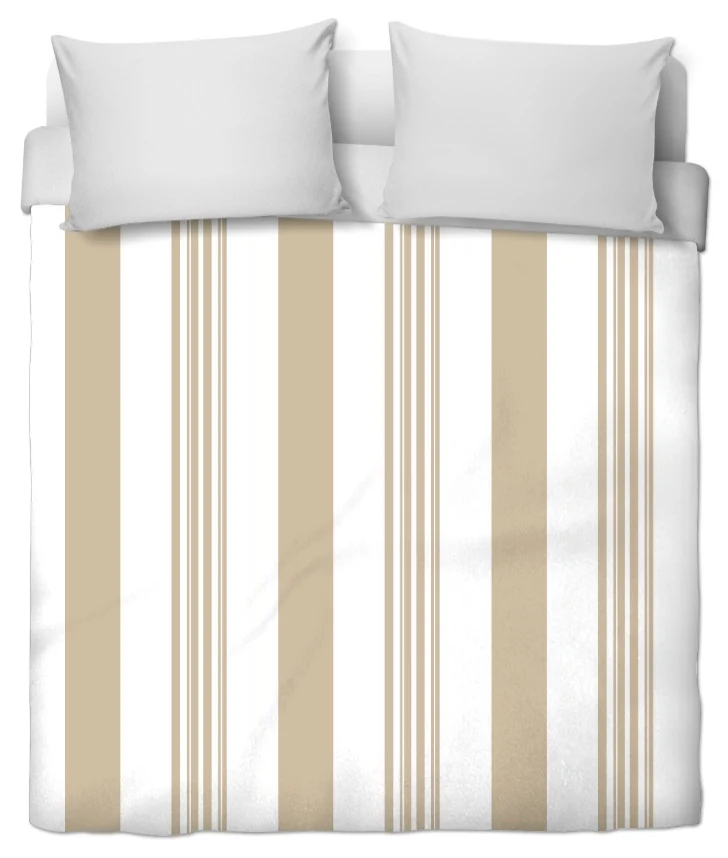 Tissu ameublement uni au mètre rayé rayures verticales rideau couette voilage beige