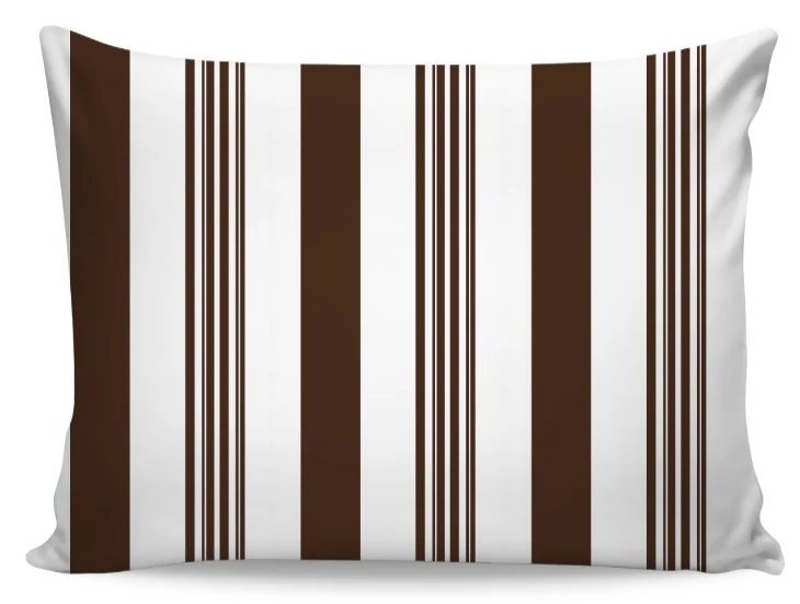 Boutique tissu rayure uni au mètre motif rayé rayures verticales rideau couette marron