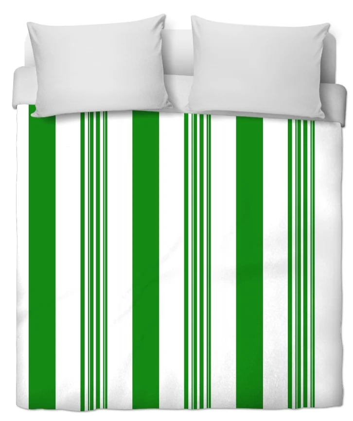 Tissu d'intérieur extérieur ameublement au mètre rayé rayure rideau couette vert