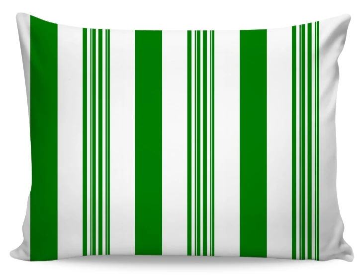 Tissu d'intérieur extérieur ameublement au mètre rayé rayure rideau couette vert