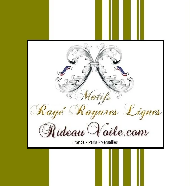 Tissu déco ignifugé occultant au mètre rayé rayures vertes ligne rideau couette vert