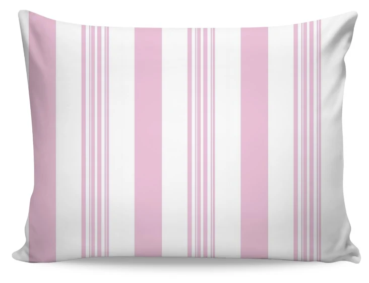 Tissu ameublement décoration mètre rayé rayures ligne rideau couette rose layette