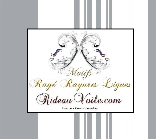 Tissu ameublement au mètre rayés rayures lignes verticales rideau siège gris voilage
