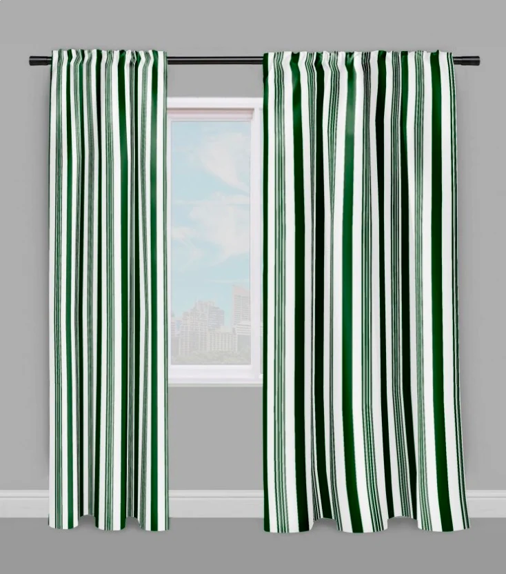 Tissu ameublement au mètre motif rayé rayure ligne rideau voilage literie tapisserie