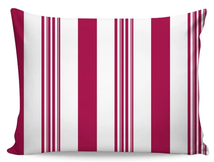 Tissu rose fushia ameublement au mètre rayé rayures ligne rideau tapisserie voilage
