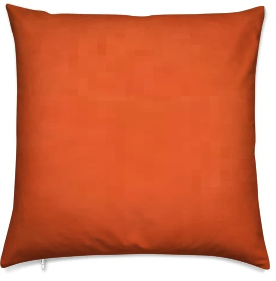 Tissu ameublement intérieur Satin orange non feu ignifugé au mètre rideau coussin