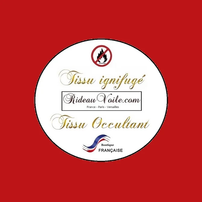 Boutique tissu obscurcissant ameublement occultant ignifugé mètre rideau rouge