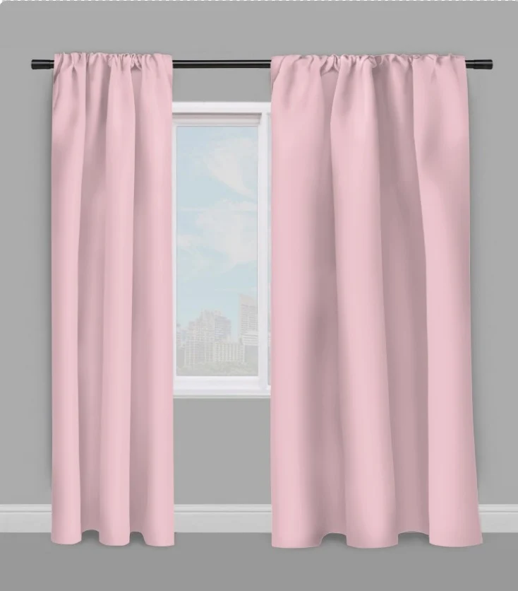 Tissu non feu occultant rose layette ignifugé au mètre ameublement rideau coussin