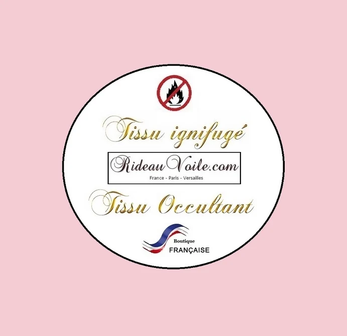 Tissu non feu occultant rose layette ignifugé au mètre ameublement rideau coussin