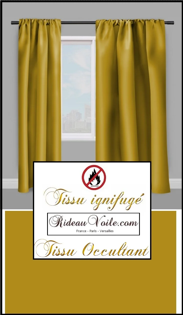 Boutique éditeur tissu non feu occultant tissé ignifugé au mètre rideau coussin vert