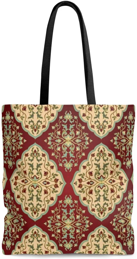 Sac à main cabas tissu motif Arabe Oriental
