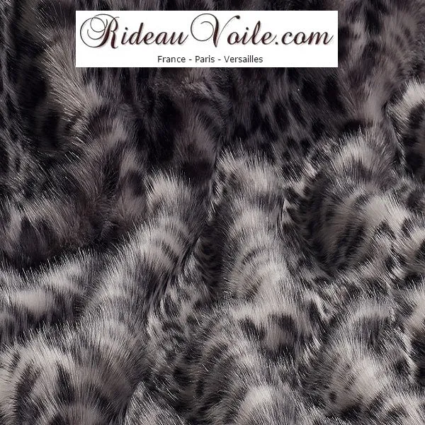 Tissu Fausse fourrure animal au mètre rideau plaid Leopard