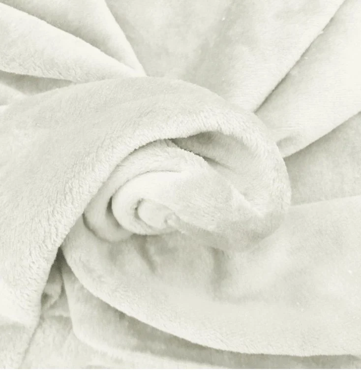 Intérieur déco Ameublement rideauvoile tissu Fausse fourrure extra doux mètre Blanc