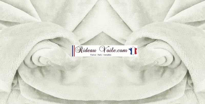 Intérieur déco Ameublement rideauvoile tissu Fausse fourrure extra doux mètre Blanc